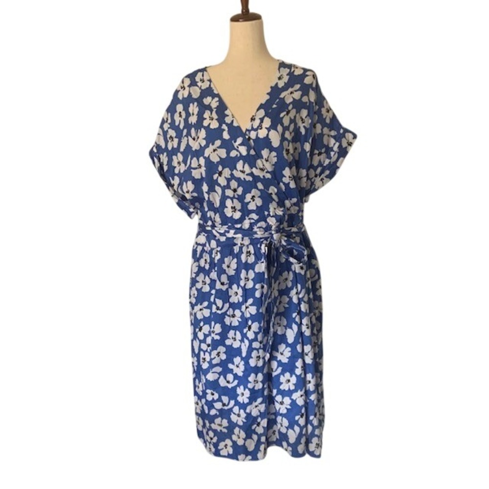 Vacation 100% Cotton Dress 3X Plus Size White Floral Summer Boutique EUC Coastal